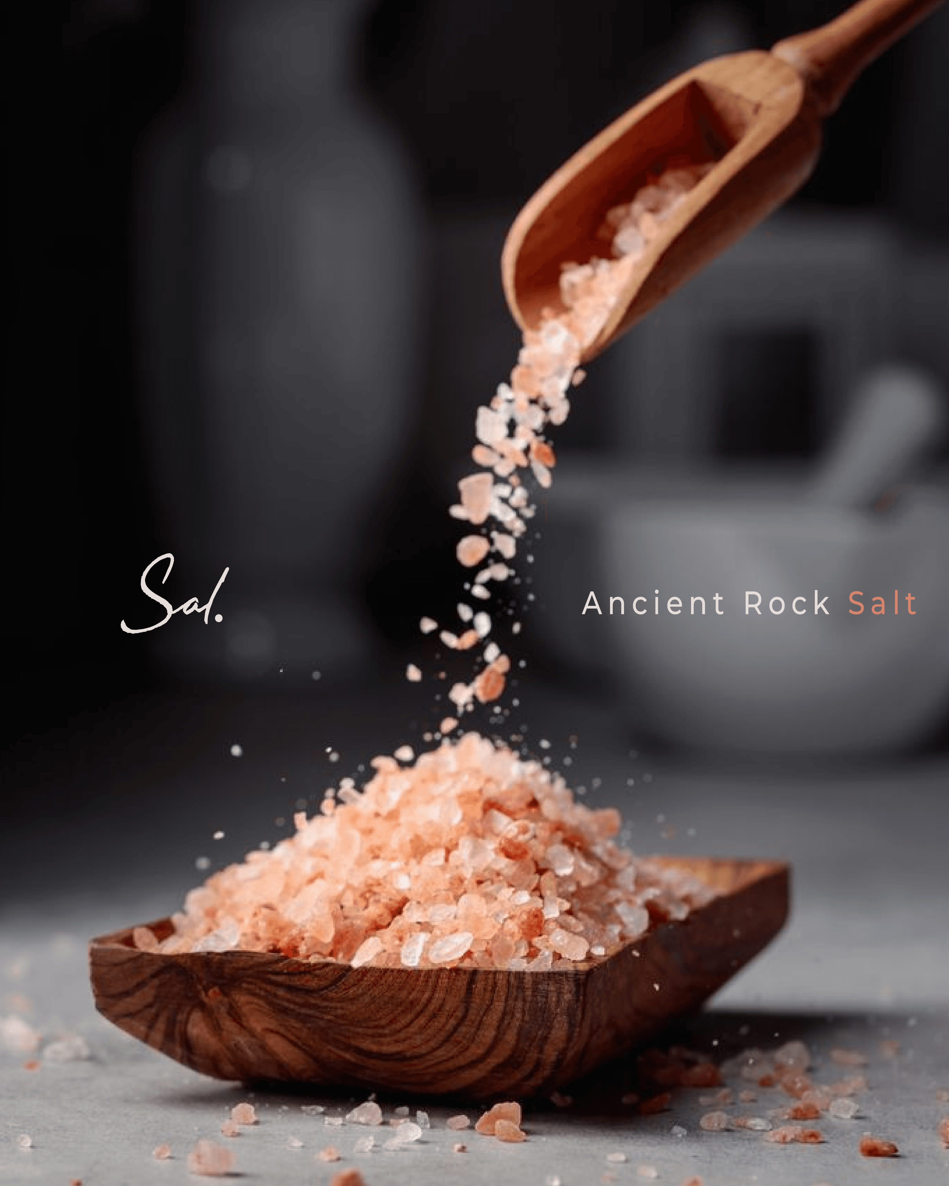 Raw Himalayan pink salt crystals from SAL's own mines